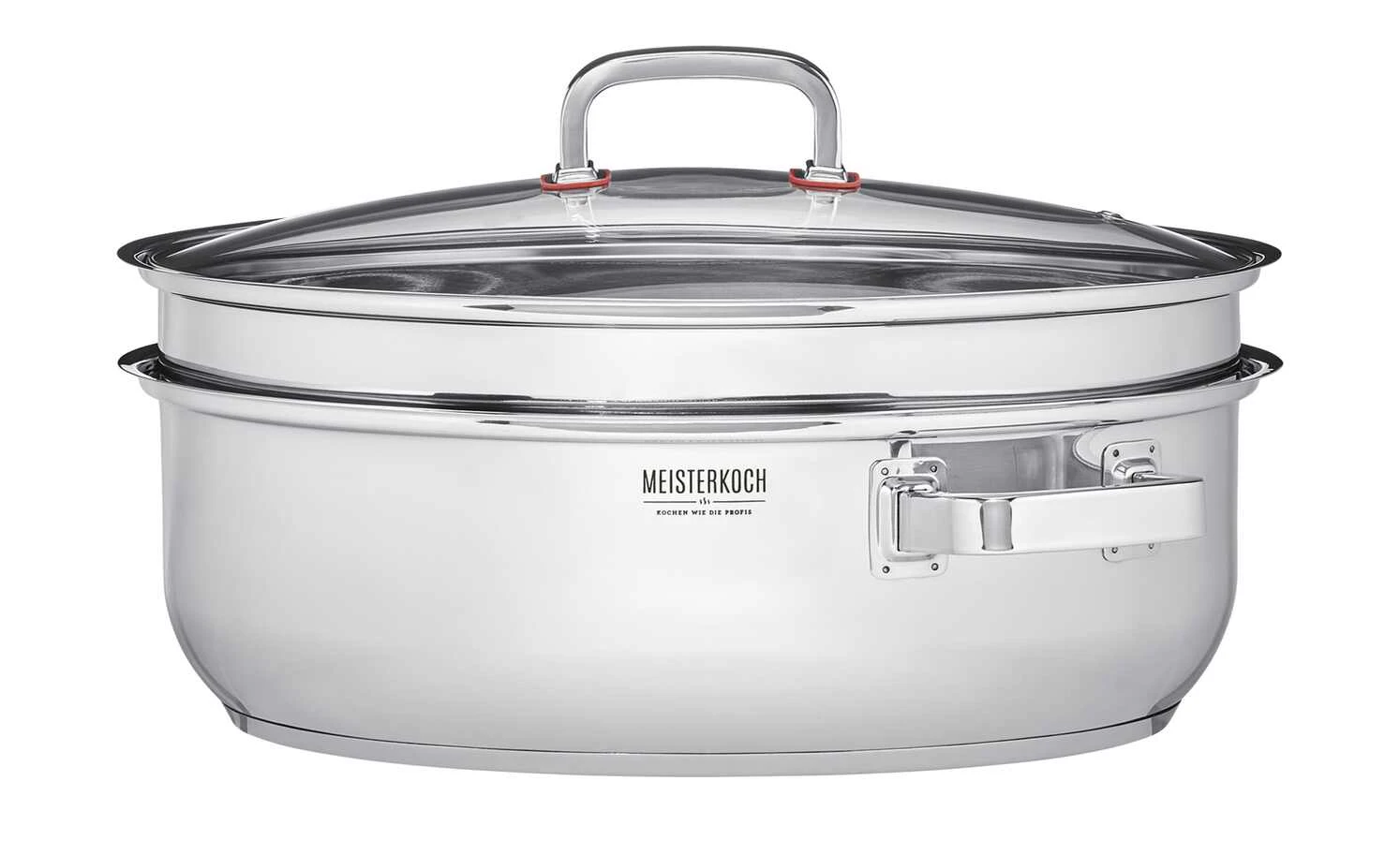 Meisterkoch Bräter mit Glasdeckel, 3-teilig FOCUS 3 Meisterkoch Bräter mit Glasdeckel, 3-teilig FOCUS – Bild 3
