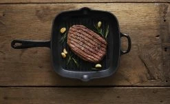 Meisterkoch Gusseisen- Grillpfanne OPUS